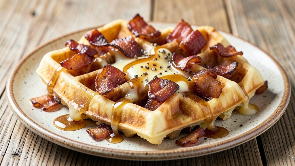 Bacon and Cheese Waffle Recipe: Crispy Edges, Melty Centers in One Bite