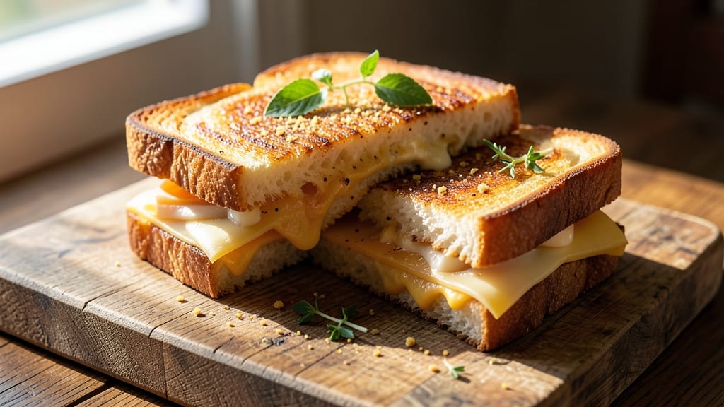 Beecher's Grilled Cheese Recipe: Triple-Layered Crunch With Gooey Swiss Streaks