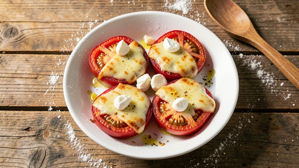 Baked Tomato With Cheese Recipe: Crispy Top, Gooey Melting Heart