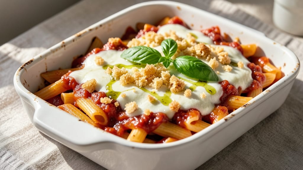 Baked Feta Cheese Pasta Recipe: Crispy Top, Gooey Melty Strands