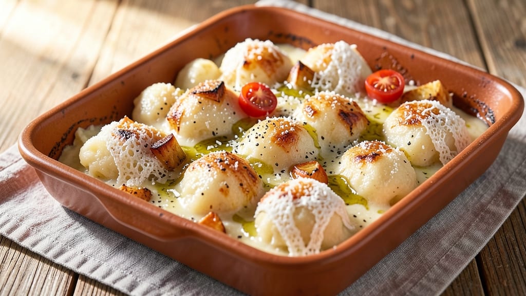 Baked Cheese Gnocchi Recipe: Golden Bubbles and Melty Stretch