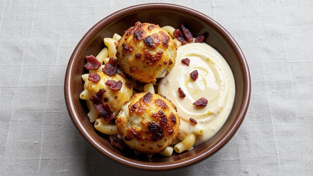 Bacon Mac and Cheese Balls Recipe: Crispy-Crusted Bites with Melty Cheese