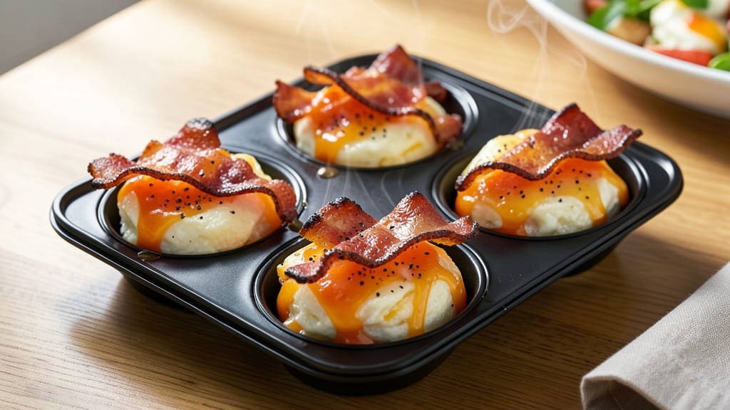 Bacon Egg and Cheese Egg Bites Recipe: Crispy-Edged, Melty-Centered Breakfast Bites