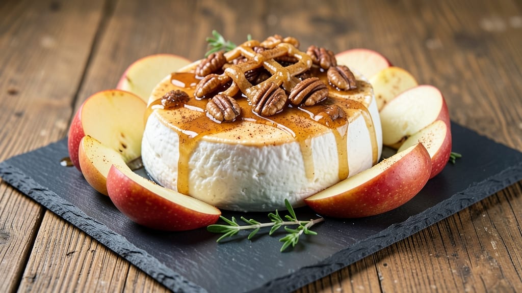 Baked Brie Cheese with Apples Recipe: Caramelized Sweetness and Gooey Melting Magic