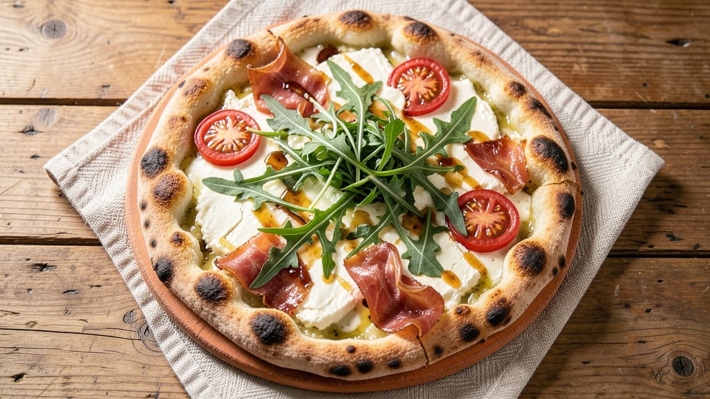 Arugula Goat Cheese Pizza Recipe: Bright Greens and Tangy Cheese Balance