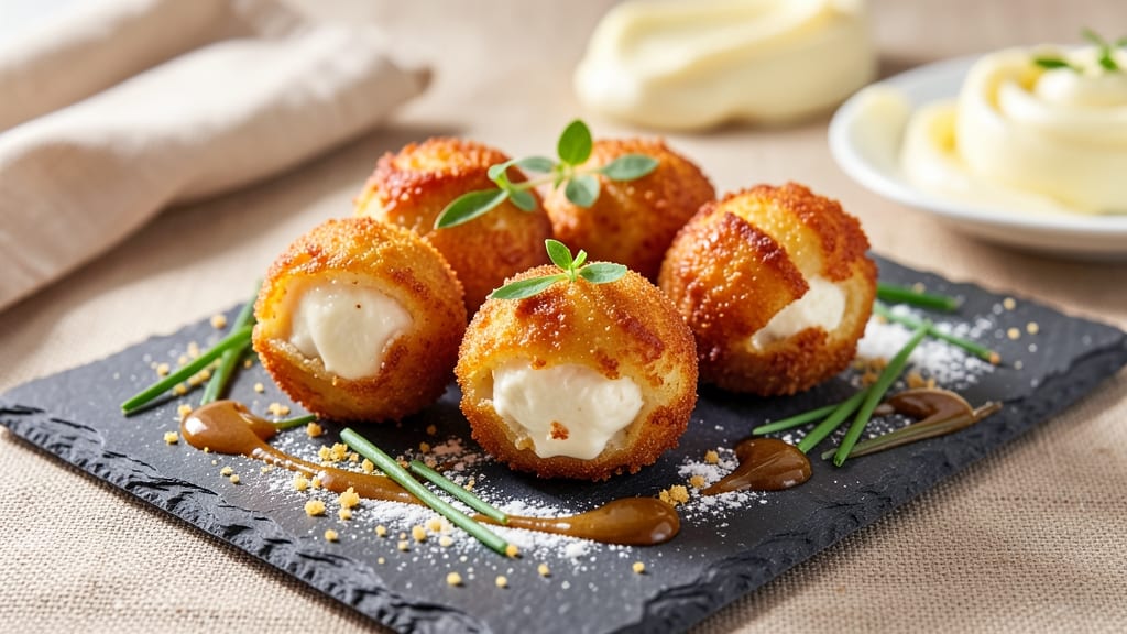 Air Fried Goat Cheese Balls Recipe: Crispy Shells With Melty Cheese Centers