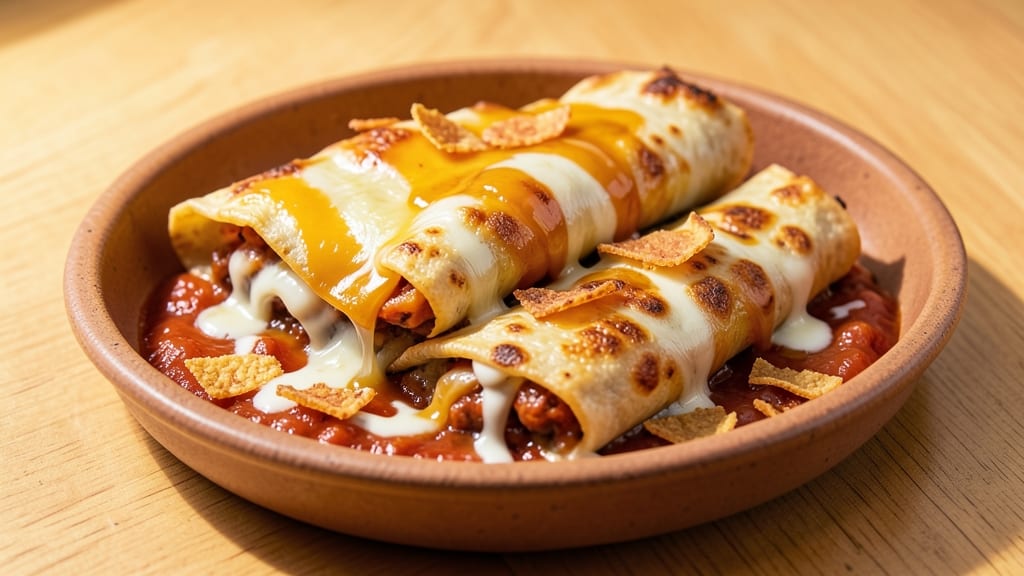 Baked Cheese Enchiladas Recipe: Golden Crust and Melty Cheddar Layers