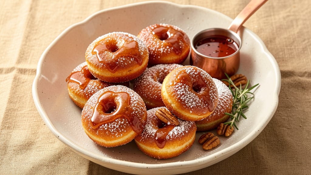 Apple Cider Cottage Cheese Donuts Recipe: Spiced Apple Cider Glaze Over Creamy Bites