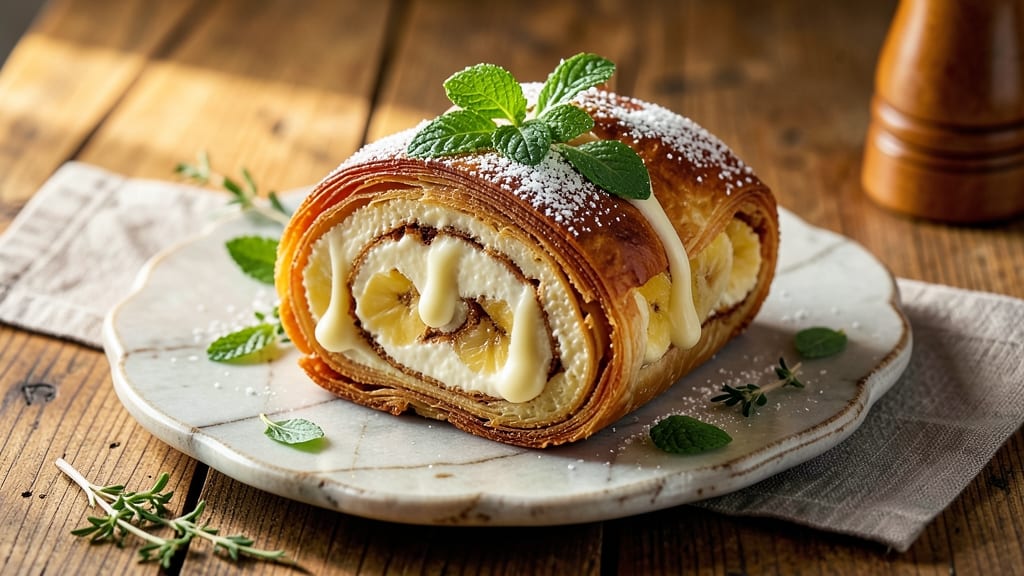 Banana Cream Cheese Rolls Recipe: Swirled Gooey Layers in 25 Minutes