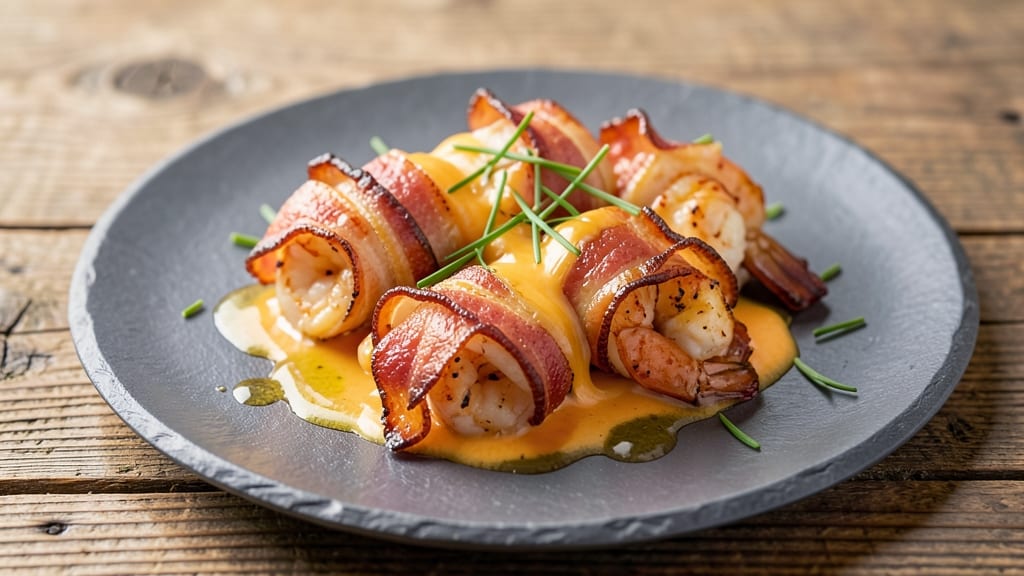 Bacon-Wrapped Shrimp With Pepper Jack Cheese Recipe: Smoky Cheese Crust in 20 Minutes