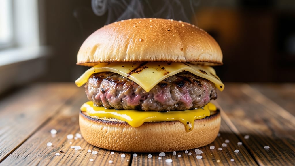 Beef and Cheese Burgers Recipe: Juicy Patties with Melty Cheese Overflow