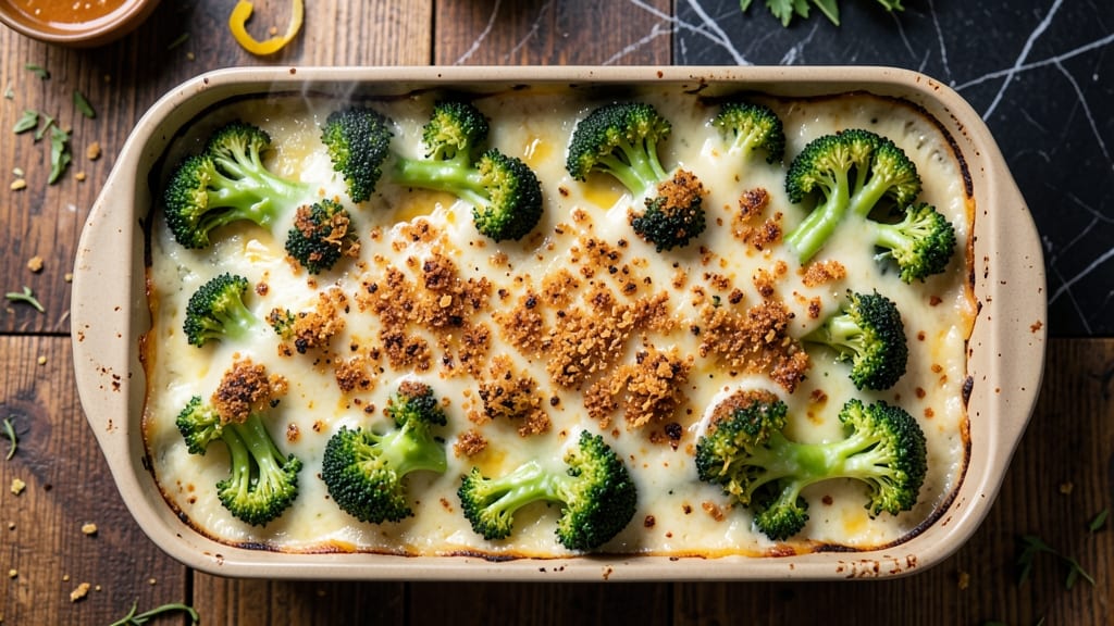 Baked Broccoli and Cheese Casserole Recipe: Crispy Top, Melty Cheese Rivers