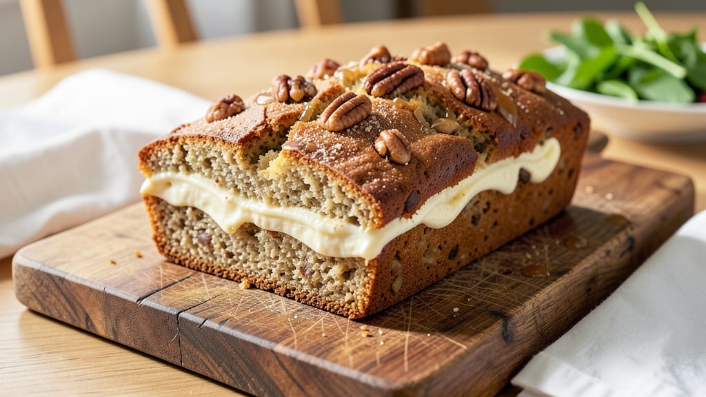 Banana Nut Bread With Cream Cheese Filling Recipe: Swirled Gooey Layers That Rival Bakery Favorites