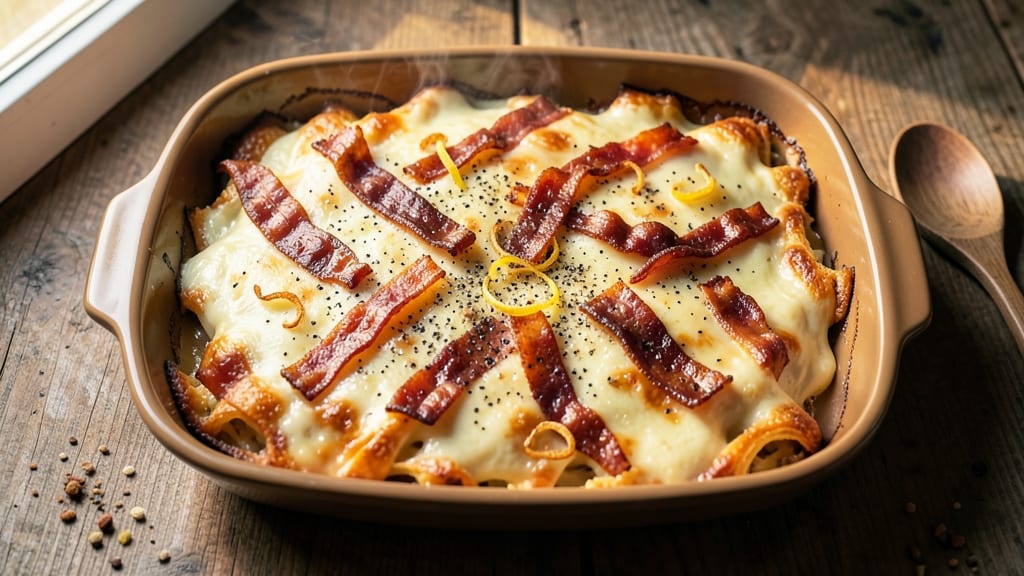 Bacon Cheese Casserole Recipe: Crispy Top, Melty Layers, One-Pan Magic