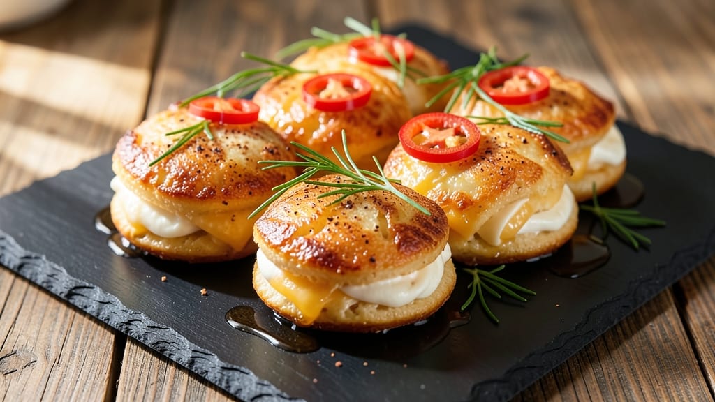 Baked Cheddar Cheese Bites Recipe: Sharp and Gooey Bites in 15 Minutes