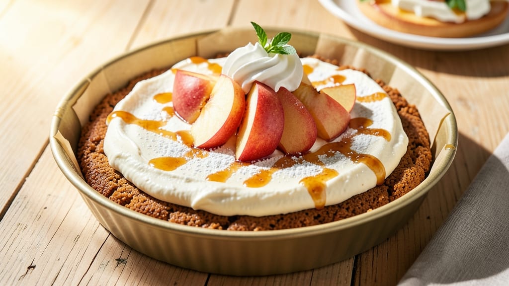 Apple Cream Cheese Dessert Recipe: No-Bake Cheesecake Layers With Spiced Apple Topping