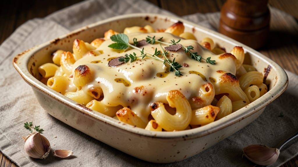 Baked Macaroni and Cheese Recipe with Alfredo Sauce: Triple-Layered Richness in One Pan