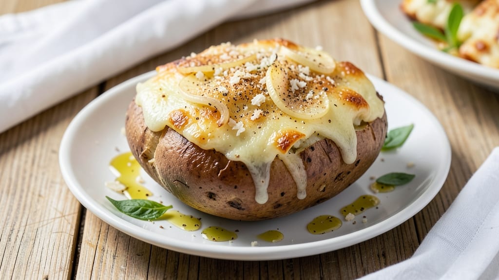 Baked Potato Parmesan Cheese Recipe: Crispy Top, Melty Cheese Magic