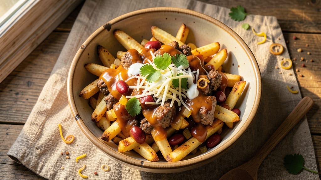 Baked Chili Cheese Fries Recipe: Triple-Layered Crunch With Melty Cheese Rivers